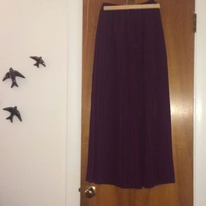 Sheer long pleated skirt by Victoria Secret